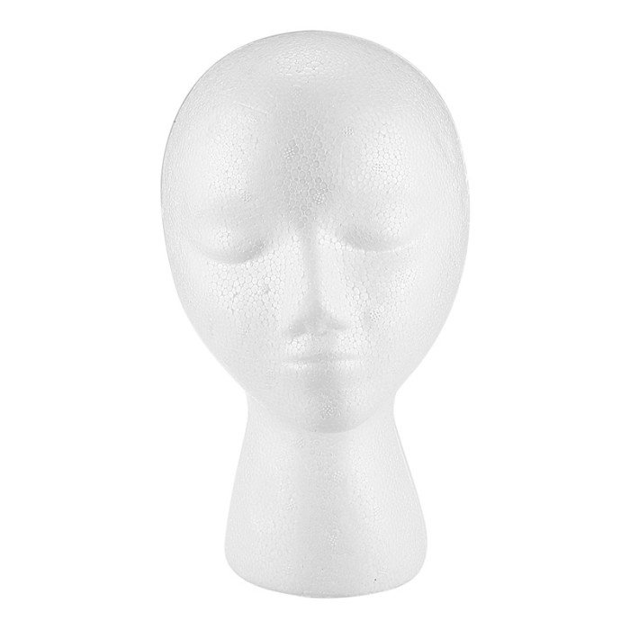 Jual Styrofoam Foam Mannequin Wig Head Display White Foam Head Shopee