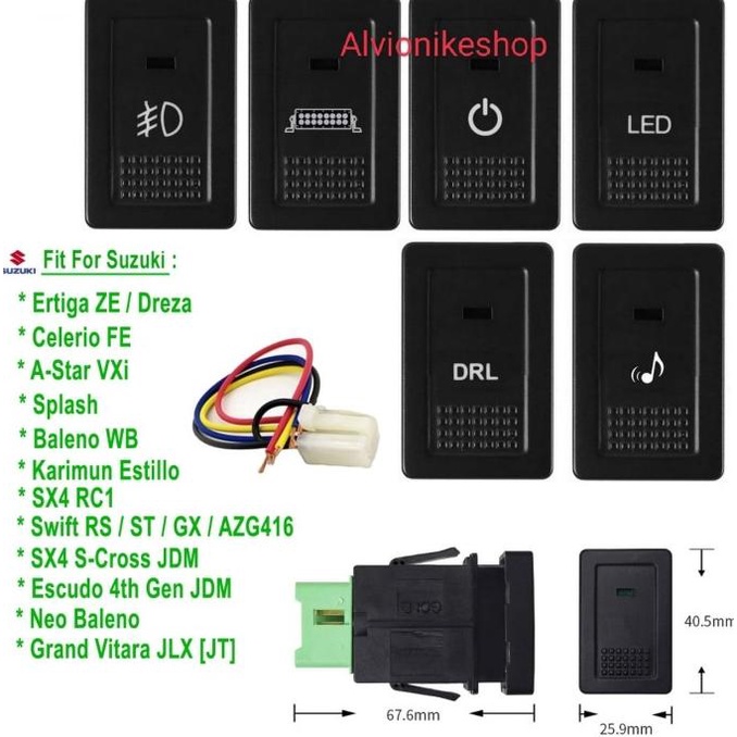 Jual Switch Saklar Drl Foglamp Fog Lamp Suzuki Ertiga Baleno Vitara