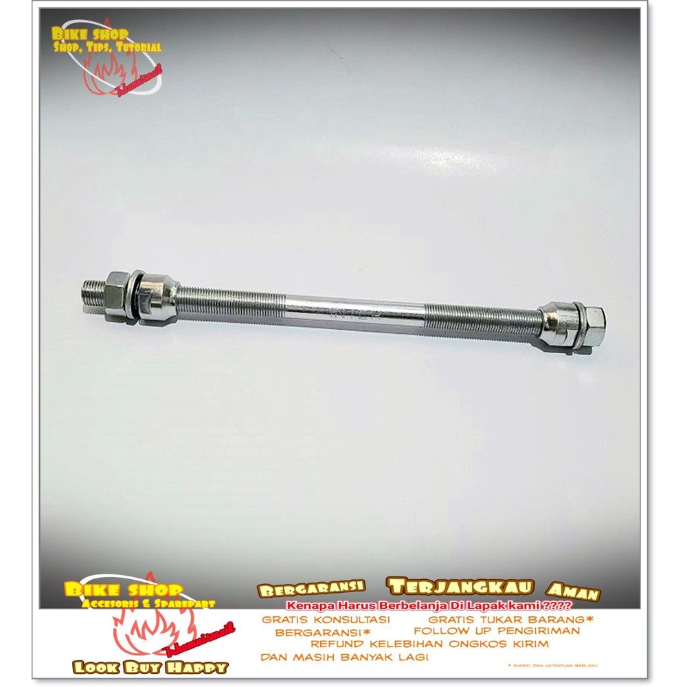 Jual AS RODA BELAKANG RRT WARNA CHROME BESI Sepeda MTB BMX | Shopee ...