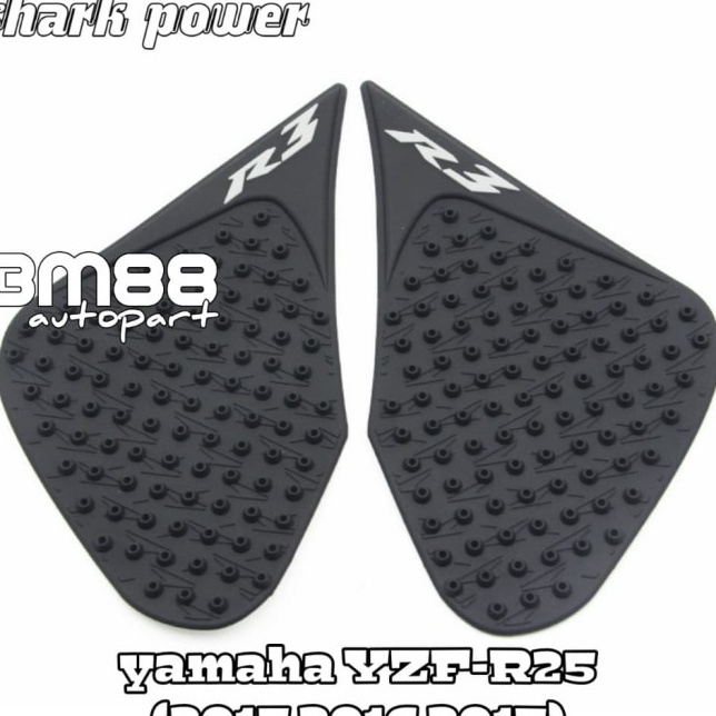 Jual Terjamin Tank Side Pad Yamaha YZF R25 - Rubber Karet Tankpad R3 ...