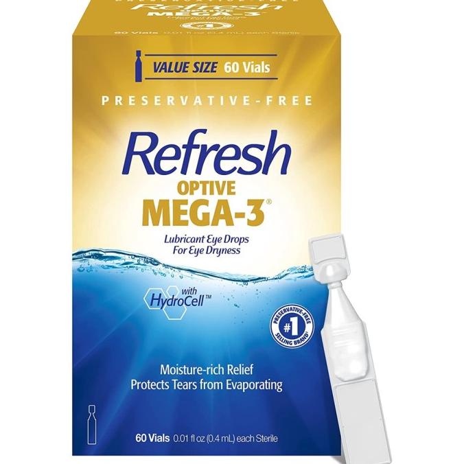 Jual Refresh Optive Mega3 Lubricant Eye Drops 30 60 Single Use