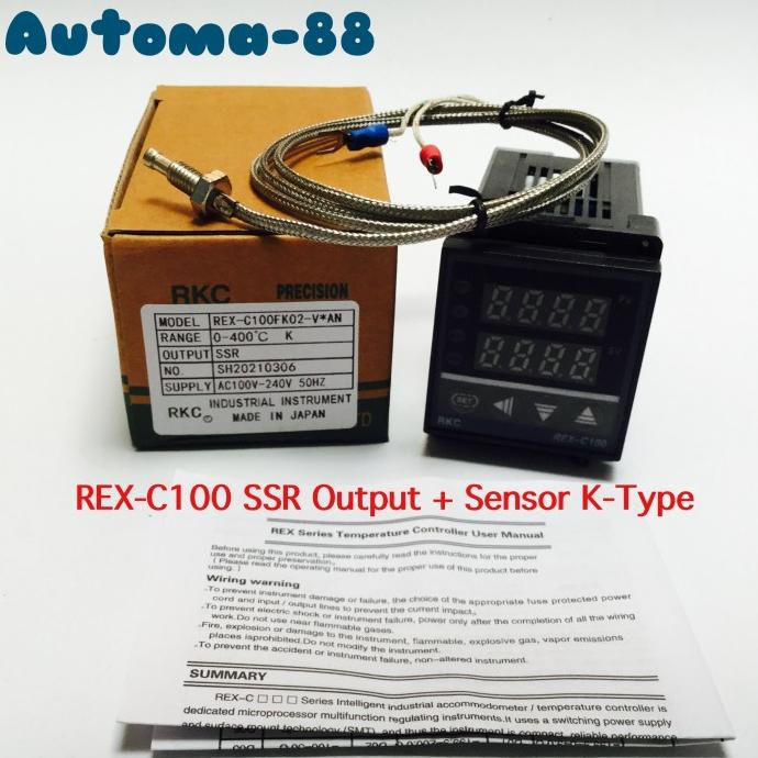 Jual Paket RKC Rex C100 Japan Rex-C100FK02-V*AN Out SSR Sensor ...
