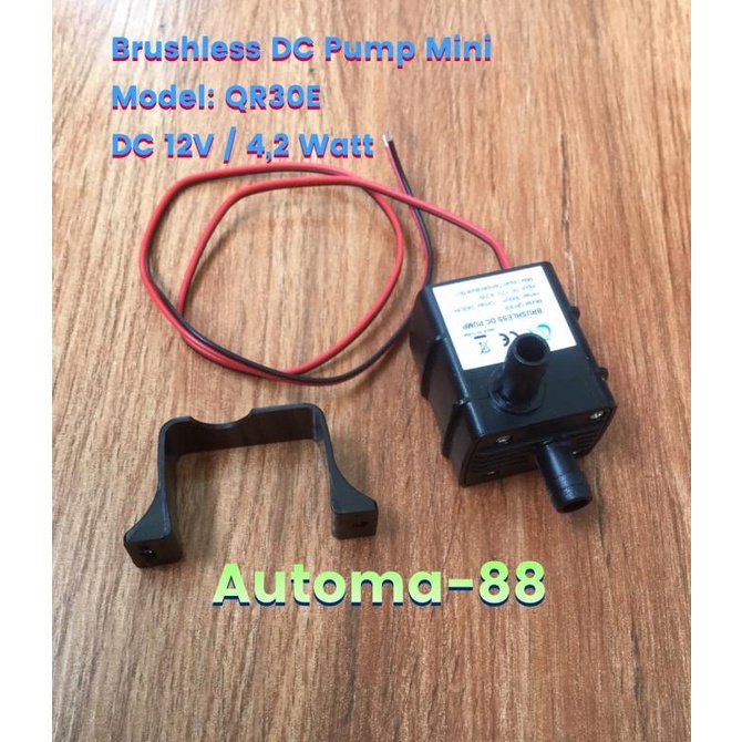 Jual Pompa Air Celup Rendam DC 12V Brushless Mini Water Pump Waterproof ...