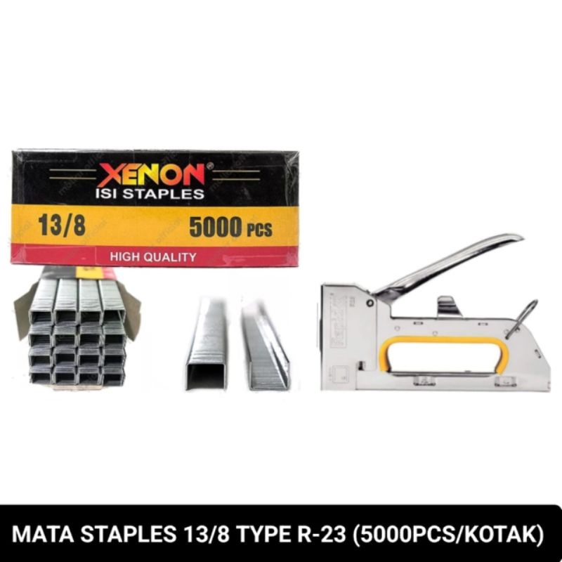 Jual xenon refil / isi mata staples / gun tacker 13/8 type R23