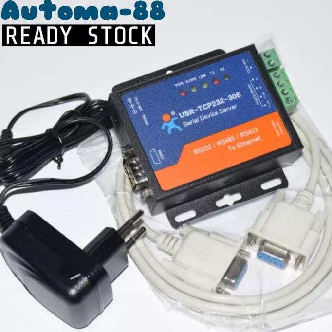 Jual Industrial Serial RS422 RS485 to Ethernet TCP IP RJ45 Converter ...