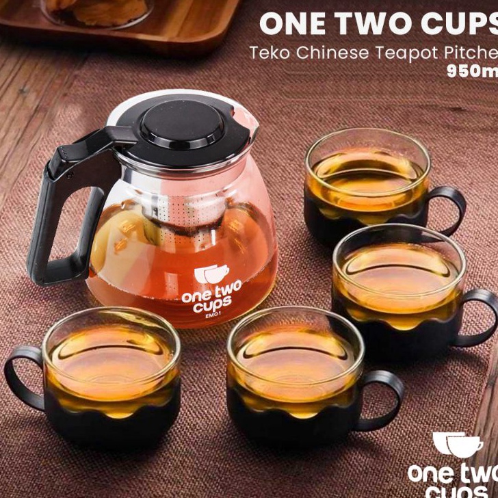 Jual Ddi403 Teko Teapot Set Teh Sederhana 5 Pcs Set Teko Gelas Dengan Saringan Teh Chinese 0072