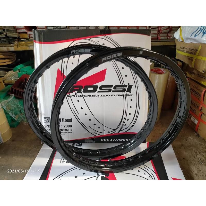 Jual Velg Rossi Alumunium Hitam Glosi Ring