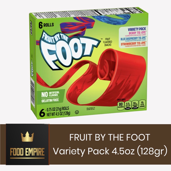 Jual FRUIT BY THE FOOT Candy 5 oz Fruit Flavored Snack Variety Pack ...