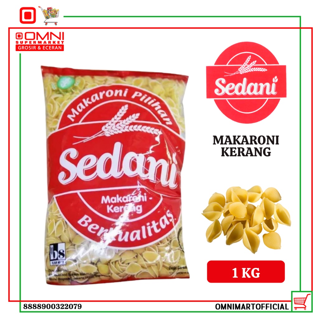 Jual La Fonte Sedani Macaroni Kerang 1kg | Shopee Indonesia