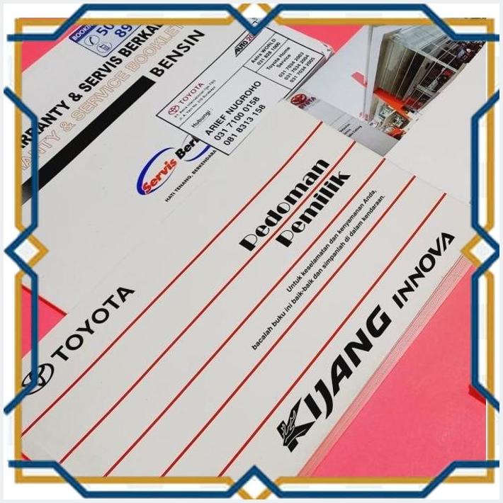 Jual BUKU MANUAL PEDOMAN PETUNJUK MANUAL BOOK TOYOTA INNOVA [PBC