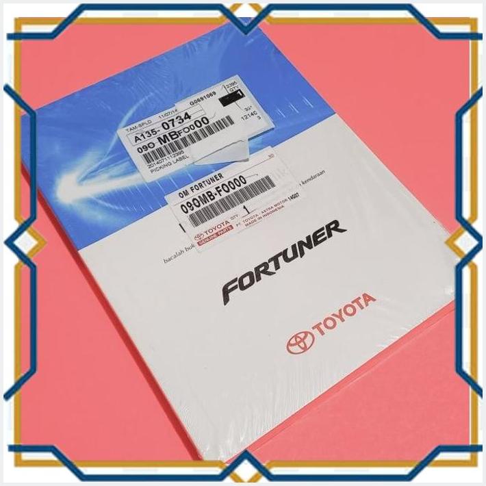 Jual BUKU PEDOMAN PETUNJUK MANUAL BOOK FORTUNER 2011 2012 2013 2014