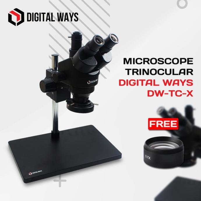 Jual MICROSCOPE TRINOCULAR DIGITAL WAYS DWTCX SET Shopee Indonesia