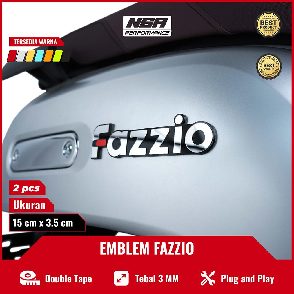 Jual 2Pcs Emblem Fazzio 125 Logo Fazzio Timbul Bukan Stiker Yamaha ...