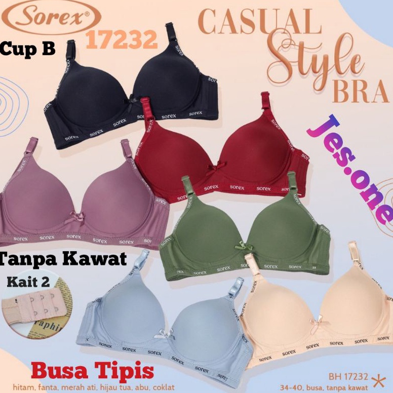 Jual (T)erpopule(R) 1 Pcs BH SOREX 17232 - Casual Style BRA SOREX