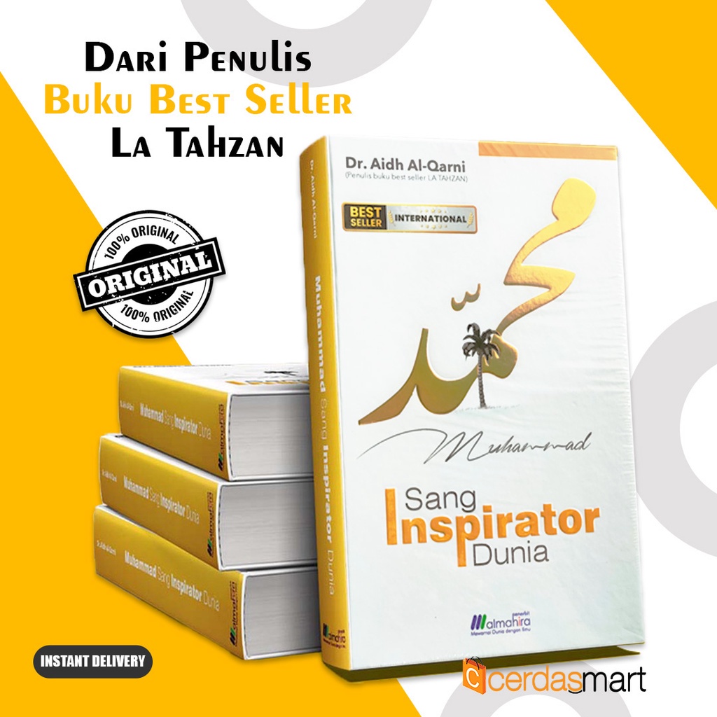 Jual Buku Sejarah Nabi Muhammad Muhammad Sang Inspirator Dunia By Syeikh Dr Aidh Al Qarni