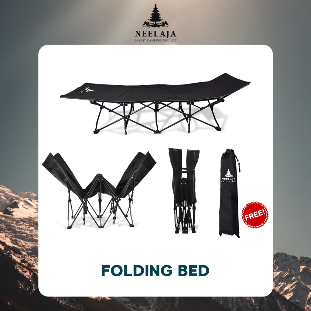 Jual [Neelaja] Folding Bed Portable Tempat Tidur Ranjang Besi Lipat ...