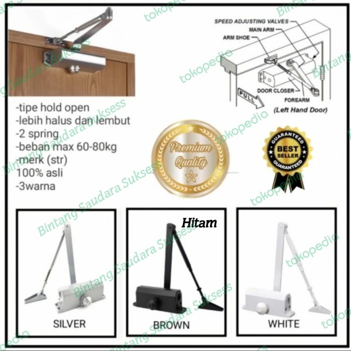 Jual Door Closer Pintu Hidrolik Hold Open Shopee Indonesia