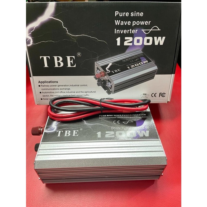 Jual Power Inverter Tbe Pure Sine Wave 1200 Watt 12 Volt To Ac 220 Volt ...