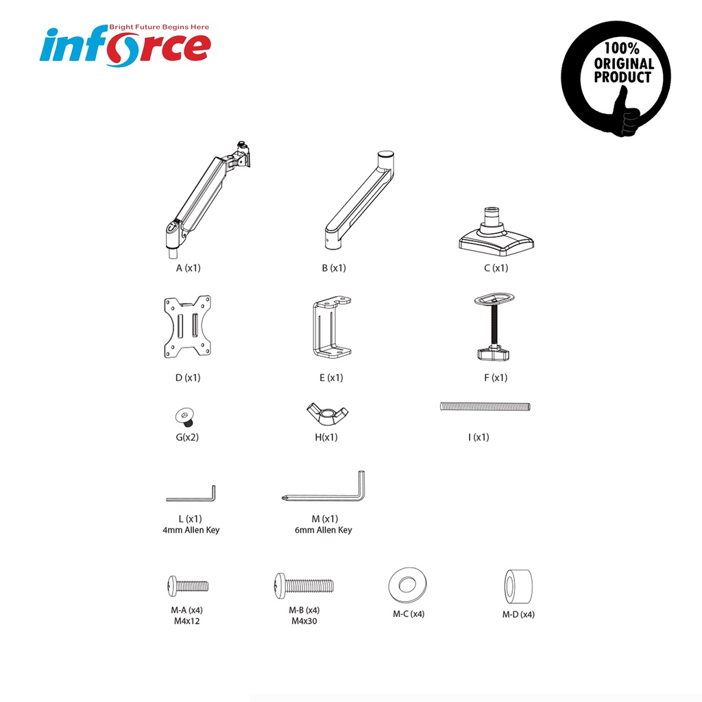 Jual BRACKET MONITOR M01 13-32