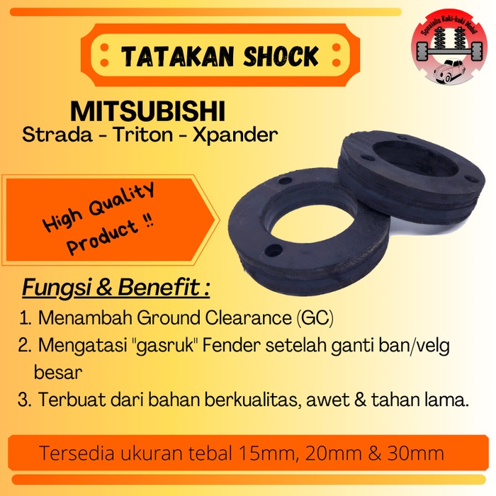 Jual Karet Tatakan Shock Depan Lift Kit Mitsubishi Strada Triton Xpander Kode My 047 Shopee