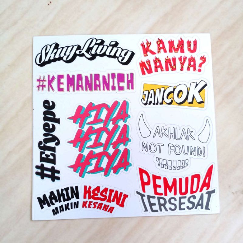 Jual stiker pack vintage pemuda tersesat & kamu nanya | Shopee Indonesia