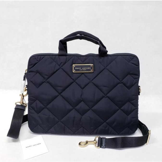 Jual Tas Laptop Marc Jacobs Mj Quilted Nylon Laptop Bag Black Original