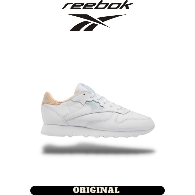 Jual Sepatu Reebok Classic Leather White Peach Women's ( GY7184 ...