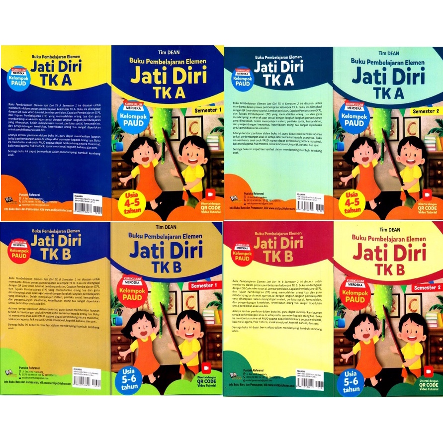 Jual Buku Pembelajaran Elemen Jati Diri TK A & B Kurikulum Merdeka ...