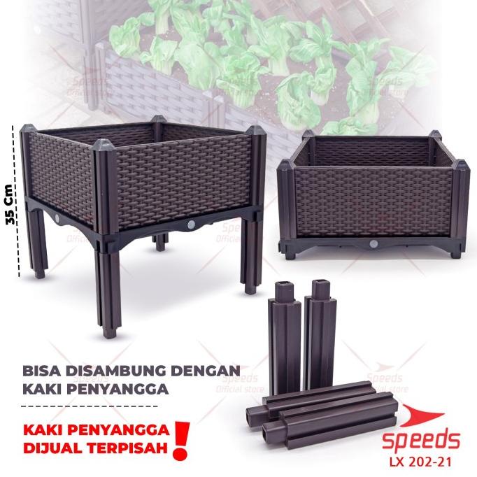 Jual Pot Bunga Pot Tanaman Plastik Planter Box Tanaman Hias SPEEDS 202 ...