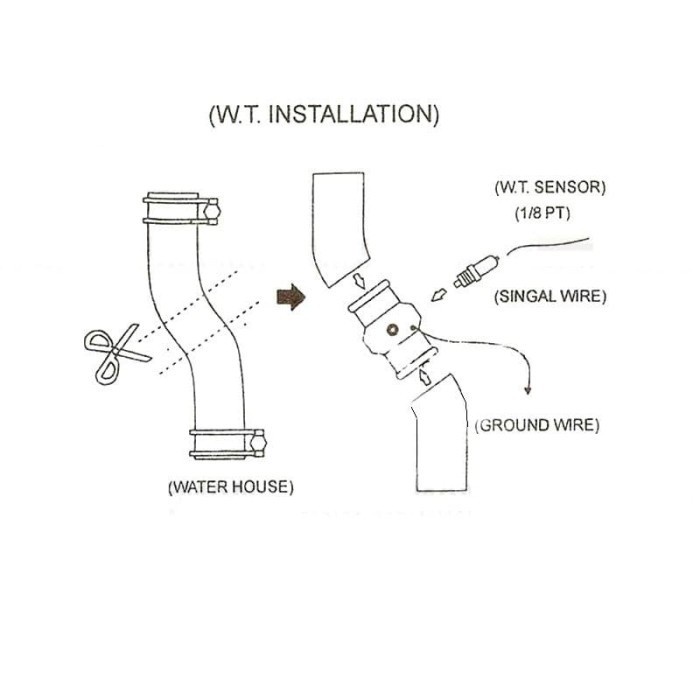 Jual Adapter Adaptor Sensor Water Temperatur Radiator Suhu Air Temp Shopee Indonesia