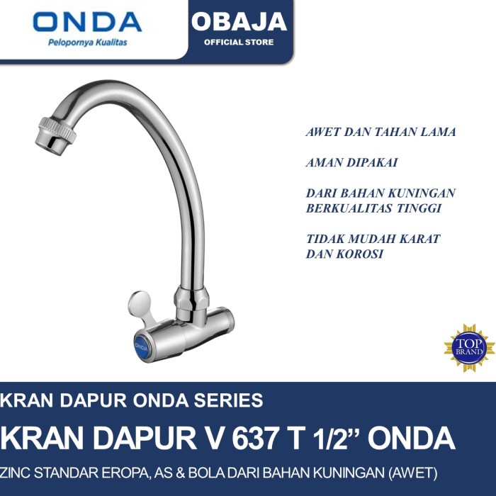 Jual Kran Dapur V 637 T Ondakran Cuci Piring Model Angsa Onda V 637 T Shopee Indonesia 5025