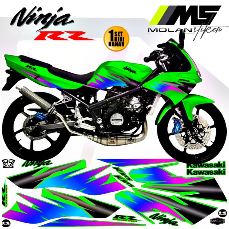 Jual Decal Sticker Striping Variasi Ninja Rr Old 150 2Tak 2006-2011 ...