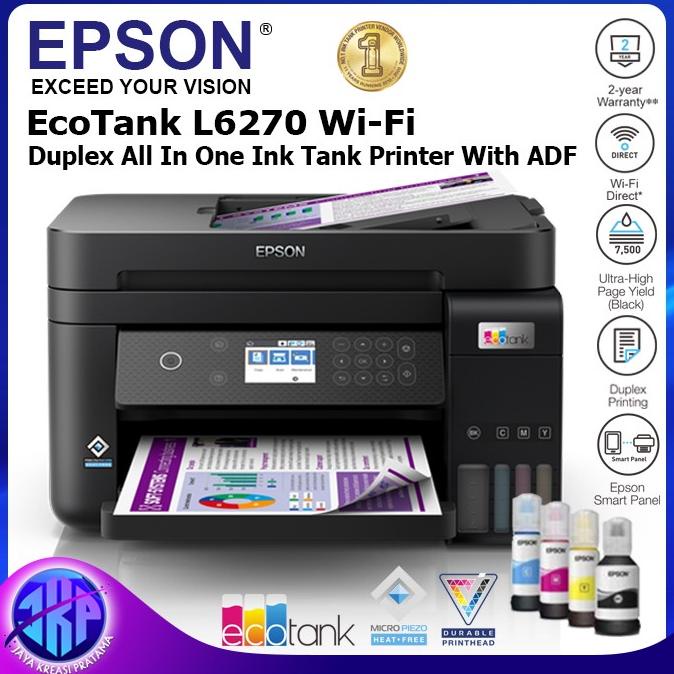 Jual Epson L6270 Wifi Duplex All In One Ink Tank Printer With Adf Tokobonvoyage Shopee Indonesia 0364