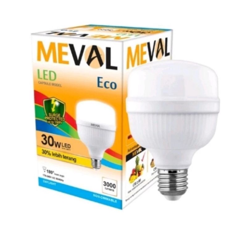 Jual Lampu Led Capsule Watt Cahaya Putih Meval Eco Shopee Indonesia