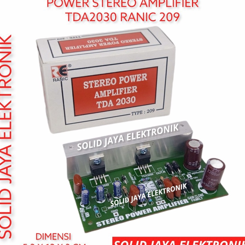 Jual #Sale KIT POWER AMPLIFIER STEREO TDA2030 TDA 2030 PLUS PSU ELCO ...