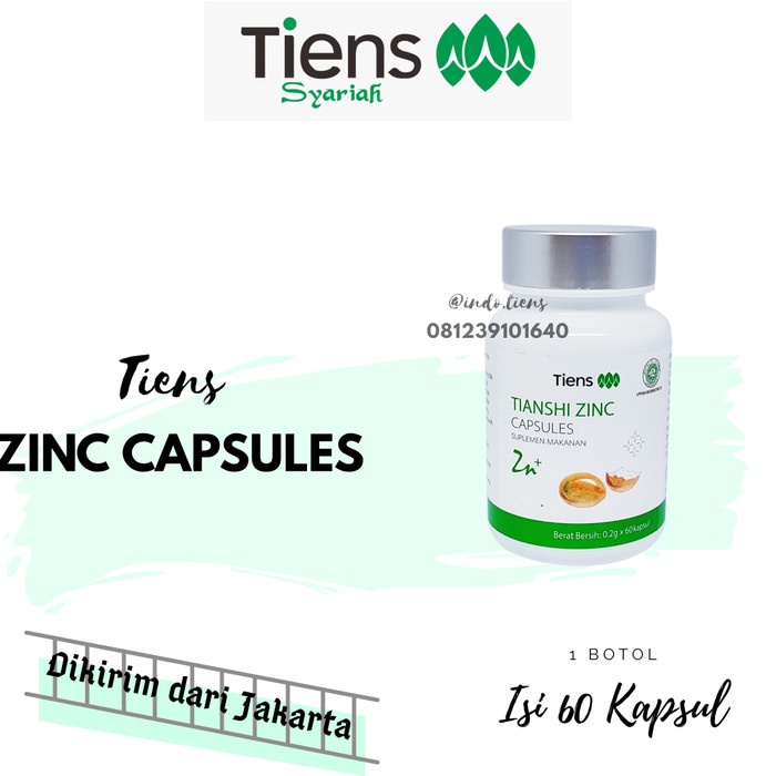 Jual TIENS ZINC CAPSULES ISI 60 KAPSUL ORIGINAL SUPLEMEN VITAMIN RAMBUT Shopee Indonesia
