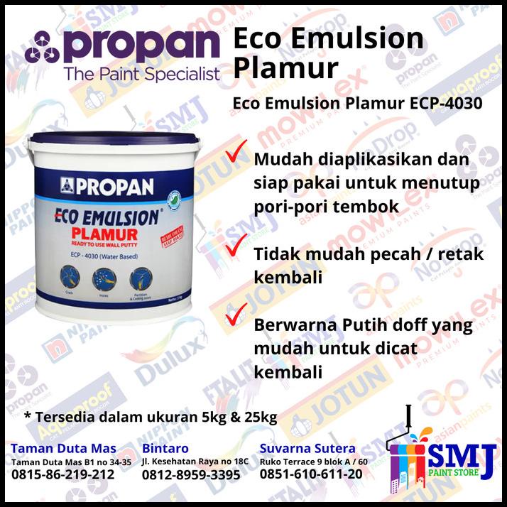 Jual Dempul Plamur Tembok Wall Filler Putty Propan Eco Emulsion Plamur 5kg Shopee Indonesia 7131