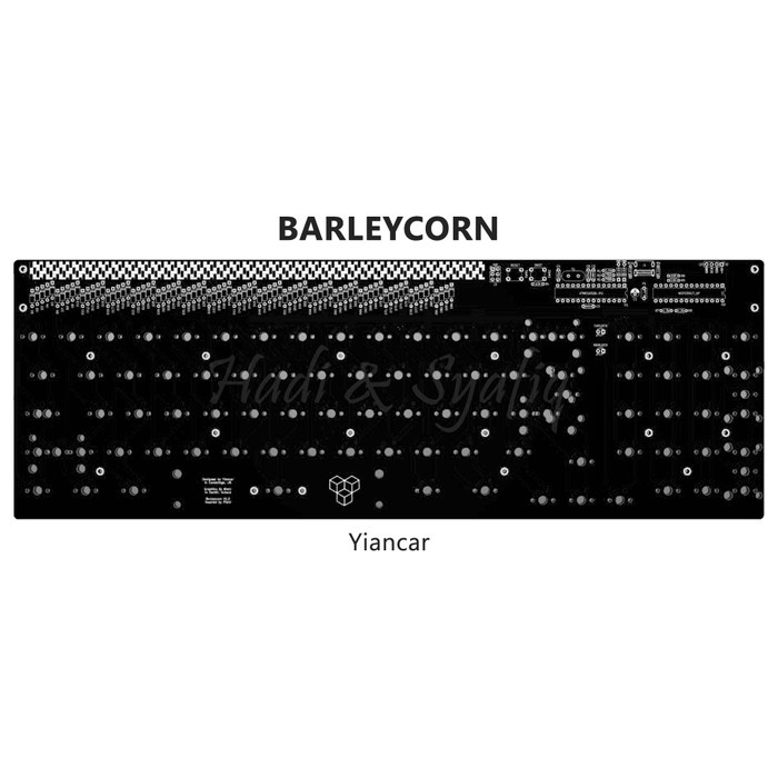 Jual Barleycorn ANSI/ISO 1800 Frow less mechanical keyboard Throughhole pcb Shopee Indonesia