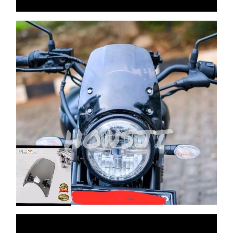 Jual Visor Yamaha Xsr 155 Winshield Yamaha Xsr155 Shopee Indonesia