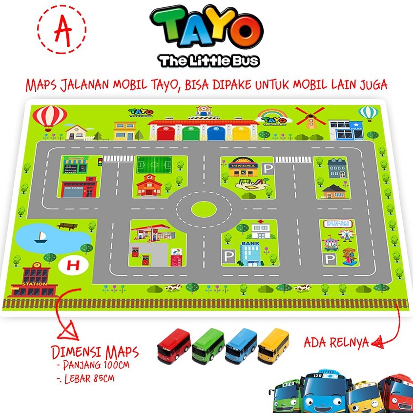 Jual _ Mainan Maps Jalanan Mobil Bis Bus WARNA WARNI mobil cars kereta