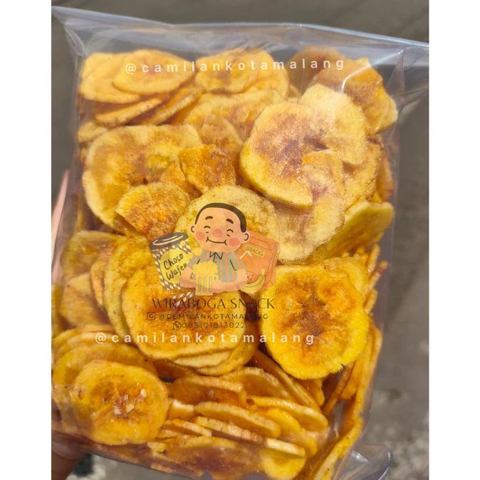 Jual Roc01 Keripik Pisang Lumba Lumba 300gr Asin Manis Oleh Oleh Khas