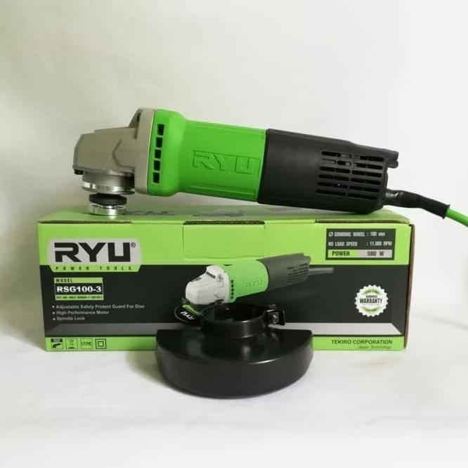 Jual Mesin Gerinda Tangan Ryu / Angle Grinder Ryu Rsg 100-3 | Shopee ...
