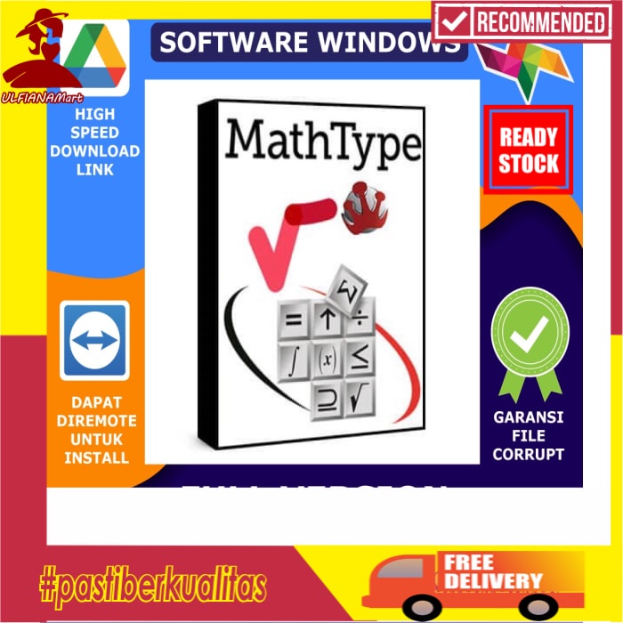 Jual lifetime pro mathtype 7 4 10 53 bisa banyak pc shopee indonesia