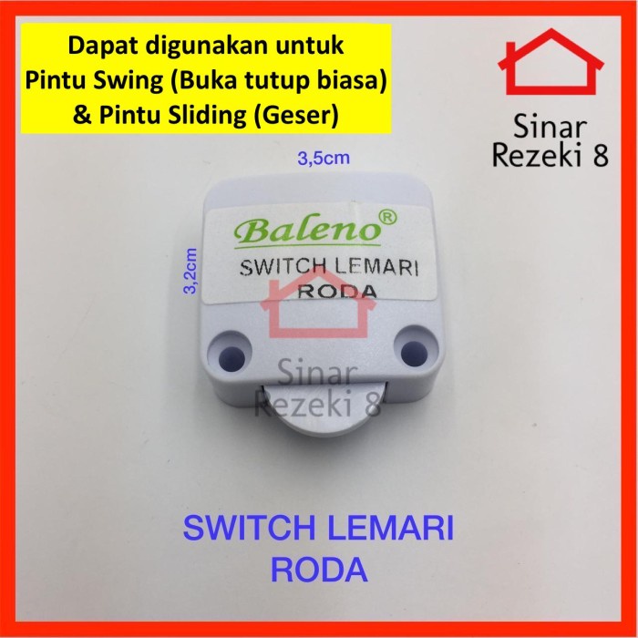 Jual Bayar Ditempat Saklar Lampu Otomatis Switch Pyramid Pintu Lemari Geser Sliding Swing