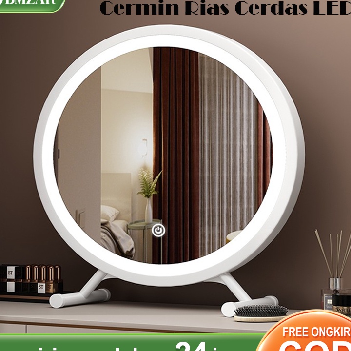 Jual Bestseller Minimalis Cermin Makeup Cermin Rias Bulat 40CM Cermin ...