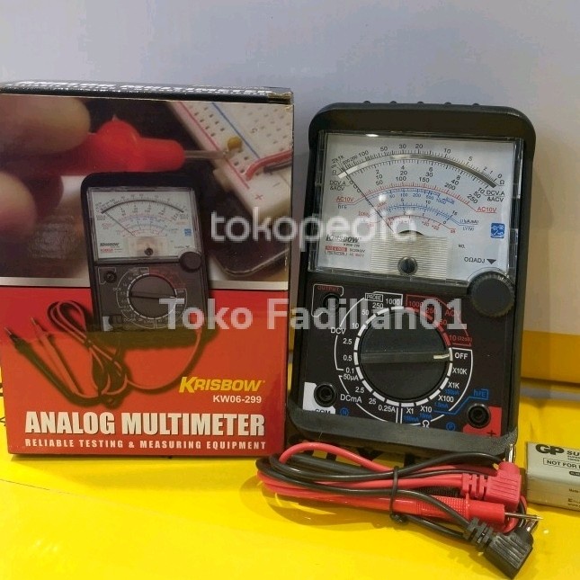 Jual FREE ONGKIR KRISBOW ALAT UKUR MULTIMETER ANALOG / AVOMETER LISTRIK