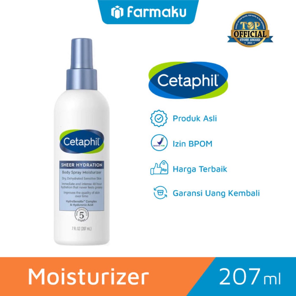 Jual Cetaphil Body Spray Moisturizer Optimal Hydration Botol 207 ml
