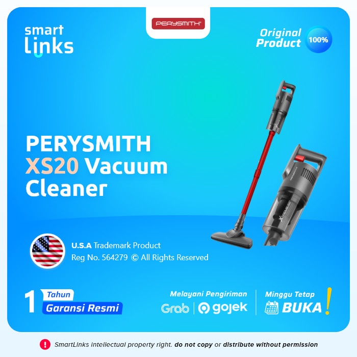 Jual Perysmith Xs20 Cordless Vacuum Cleaner Handheld Penyedot Debu