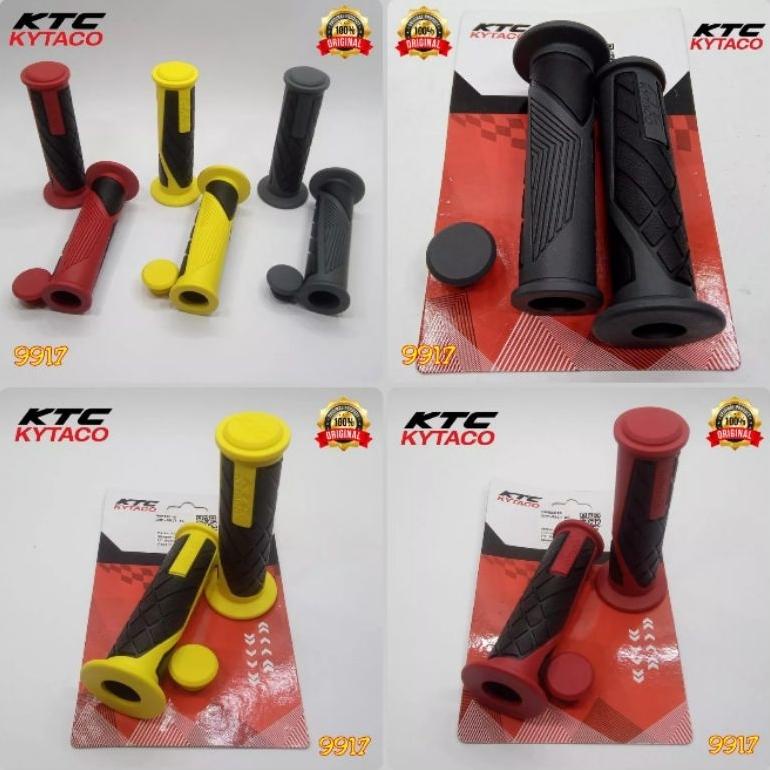 Jual Ktc Kytaco Handgrip Hanfat Grip Stang Grafis Merah Kuning