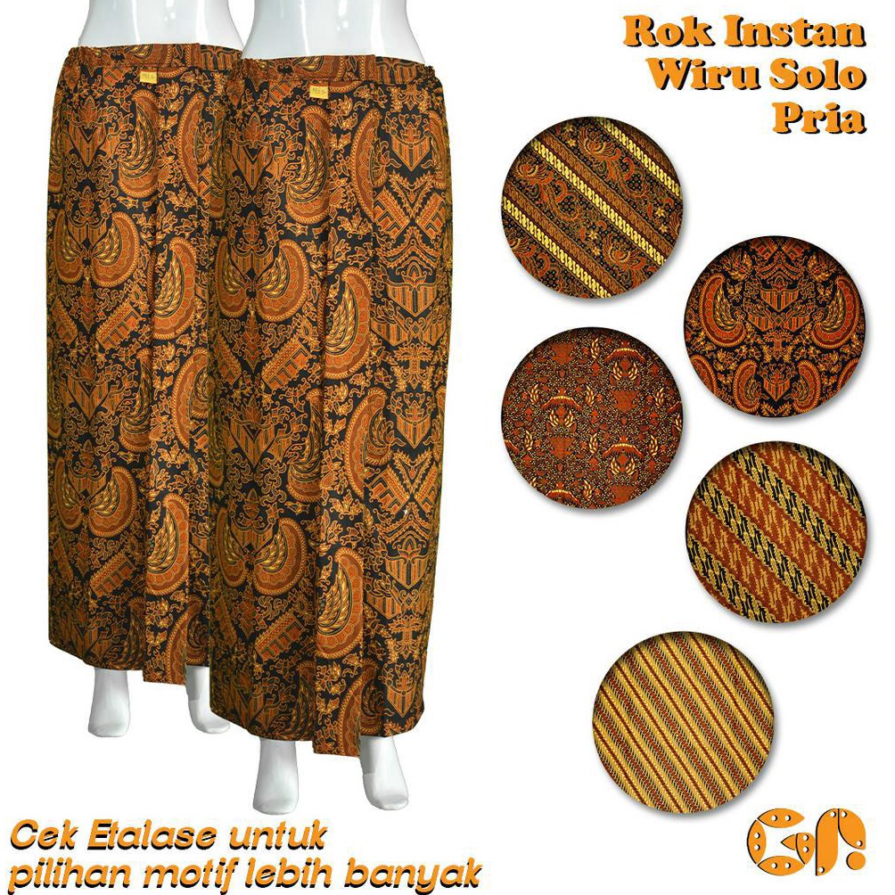 Jual Event Ramadhan Rok Jarik Wiru Solo Pria Dewasa Rok Instan Pakaian ...